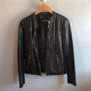 Express Black Leather Jacket